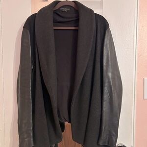 Theory’s “Laura Amazing” Wool Cashmere Cotton
Leather Jacket